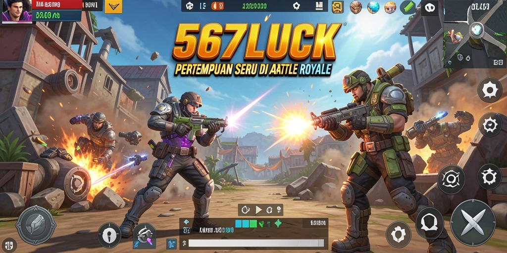 Tampilan gameplay seru di 567LUCK Battle Royale.
