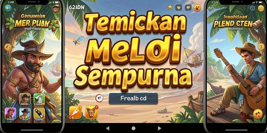 Tampilan gameplay interaktif dari 62IDN di perangkat mobile.