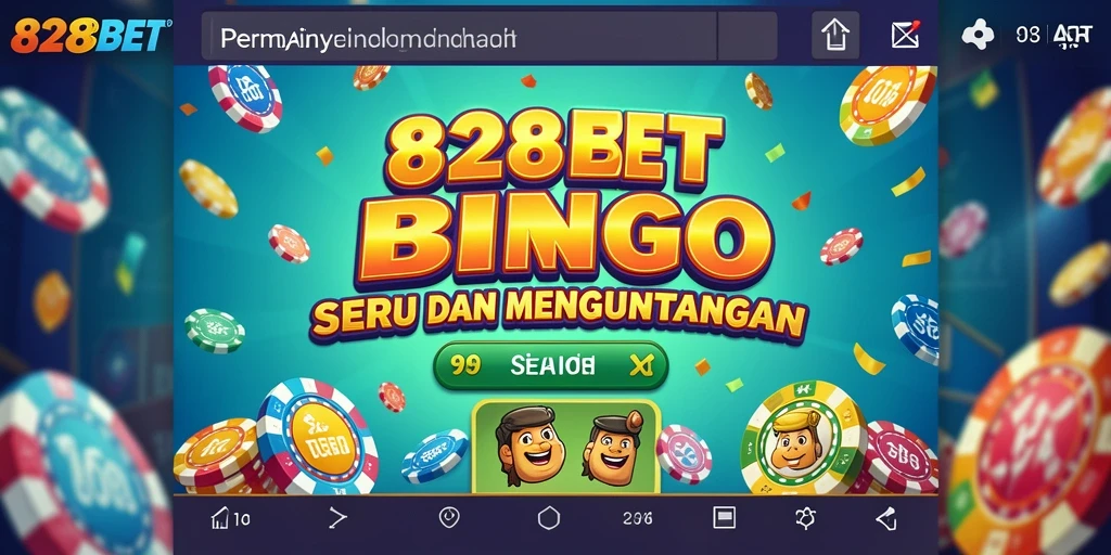 Tampilan gameplay Bingo yang menarik dan seru di 828BET.