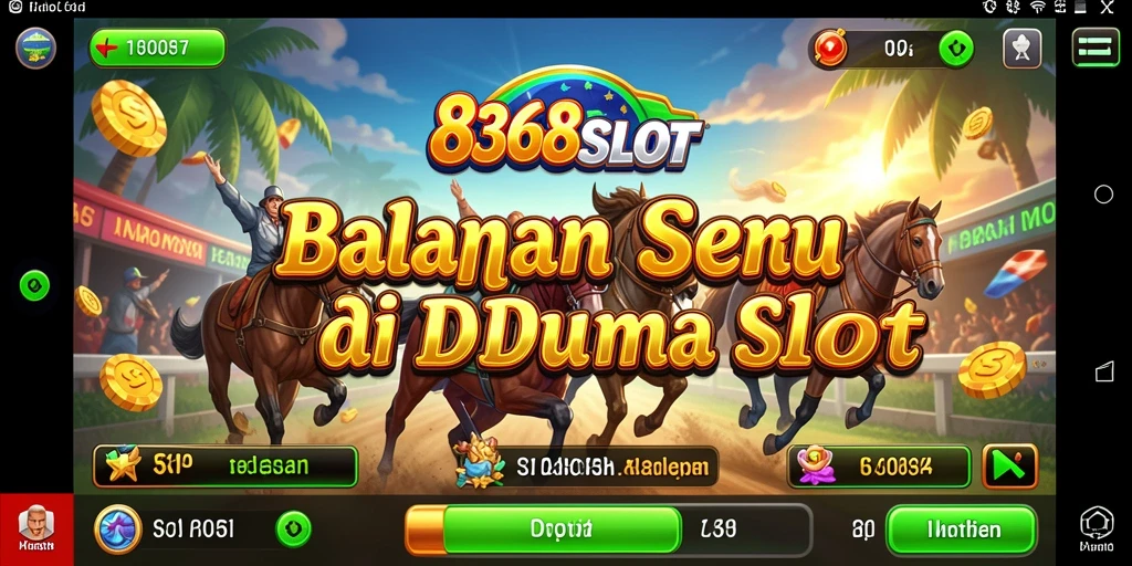 Tampilan gameplay balapan yang dinamis dan mendebarkan di 8368SLOT.
