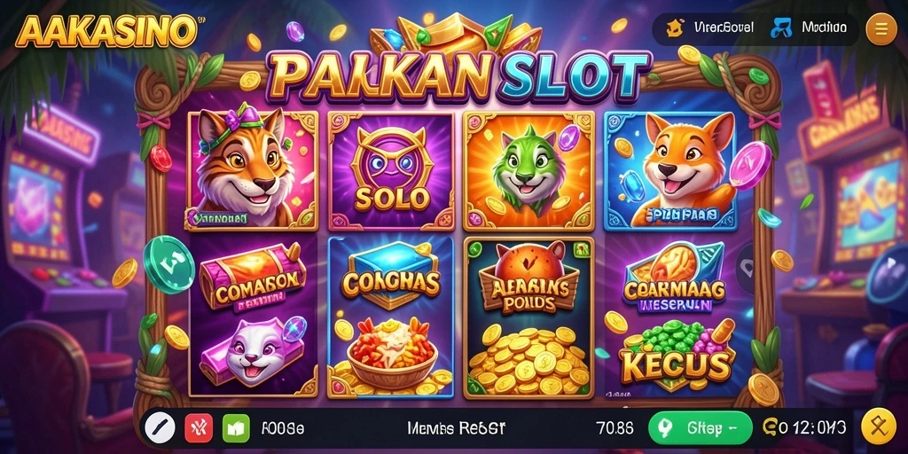 Tampilan gameplay AAKASINO yang menawan dan penuh warna.