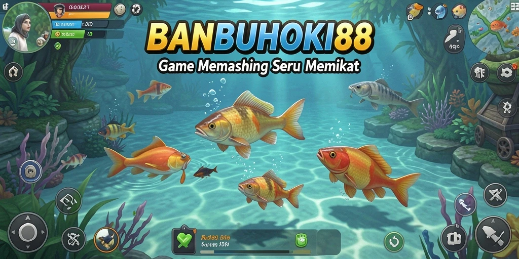 Tampilan gameplay menakjubkan dari BANBUHOKI88 yang memperlihatkan pengalaman memancing.