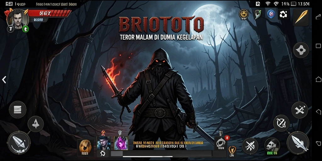 Gameplay BRIOTOTO menampilkan suasana mencekam yang membuat takut.