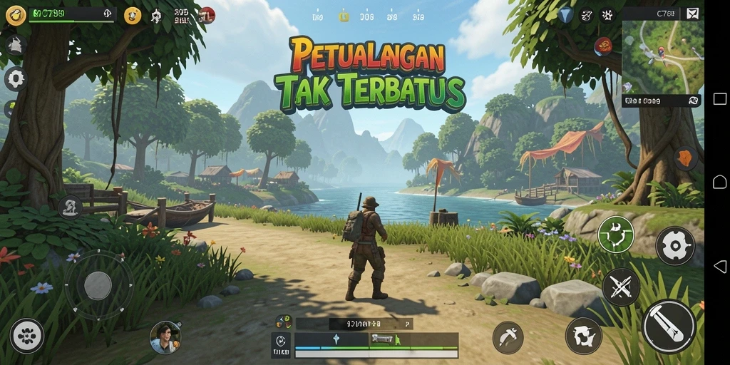 Tampilan gameplay C789 yang menampilkan dunia terbuka yang mengagumkan.