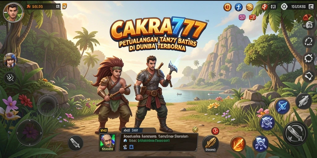 Tampilan gameplay CAKRA777 yang memukau di dunia terbuka.
