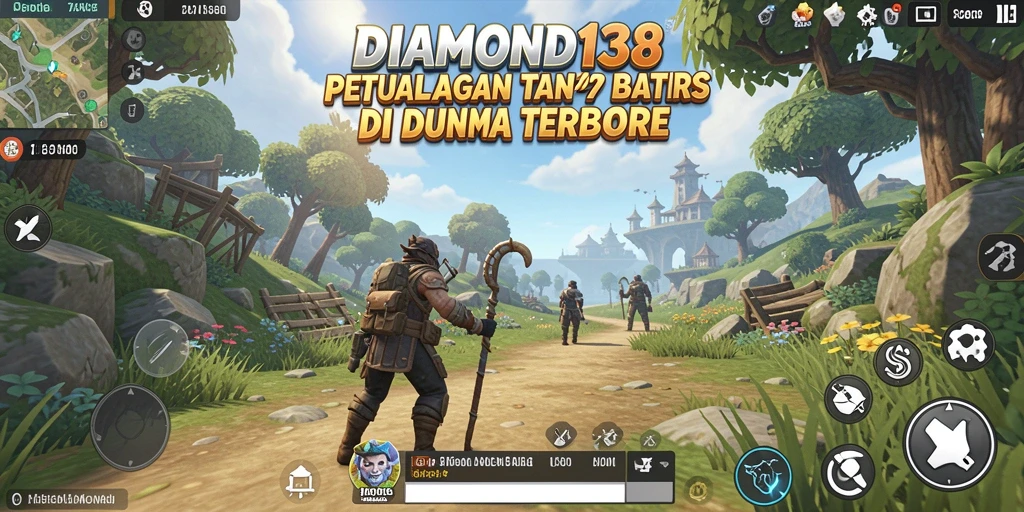 Screenshot gameplay <strong>DIAMOND138</strong> menampilkan petualangan menakjubkan di dunia terbuka.