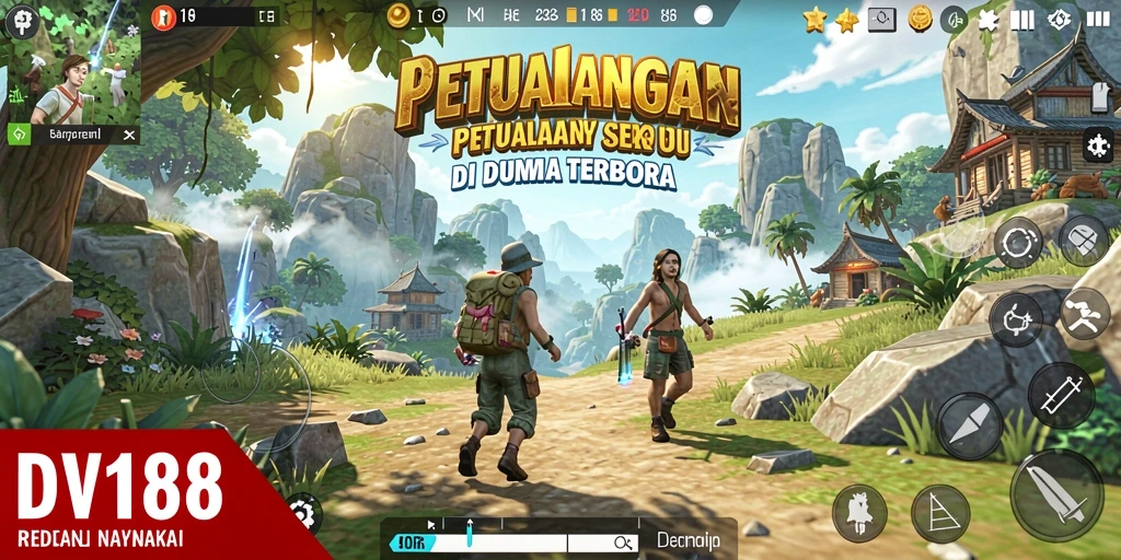 Gameplay seru dalam dunia terbuka yang luas dan dinamis.