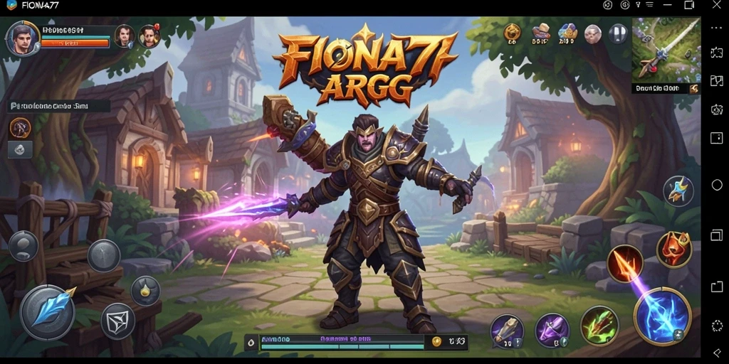 Tampilan menakjubkan dari gameplay FIONA77 dalam dunia ARPG.