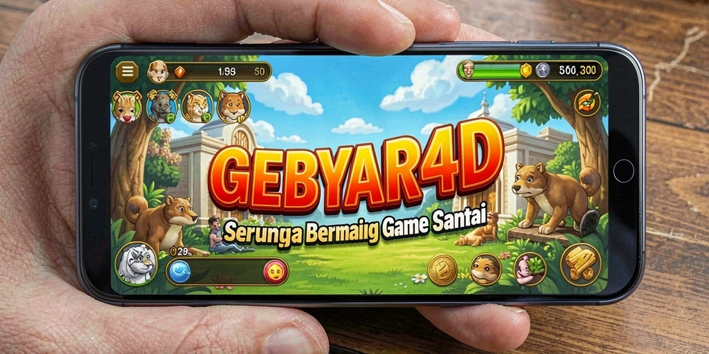 Gameplay GEBYAR4D yang menyenangkan dan penuh warna.