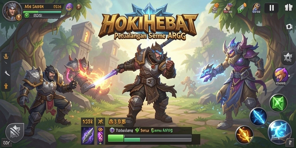 Tampilan gameplay HOKIHEBAT yang menarik dan seru.