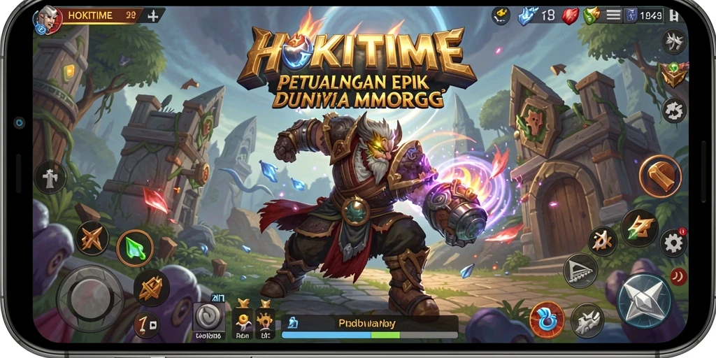 Tampilan gameplay HOKITIME yang mendebarkan di dunia MMORPG.