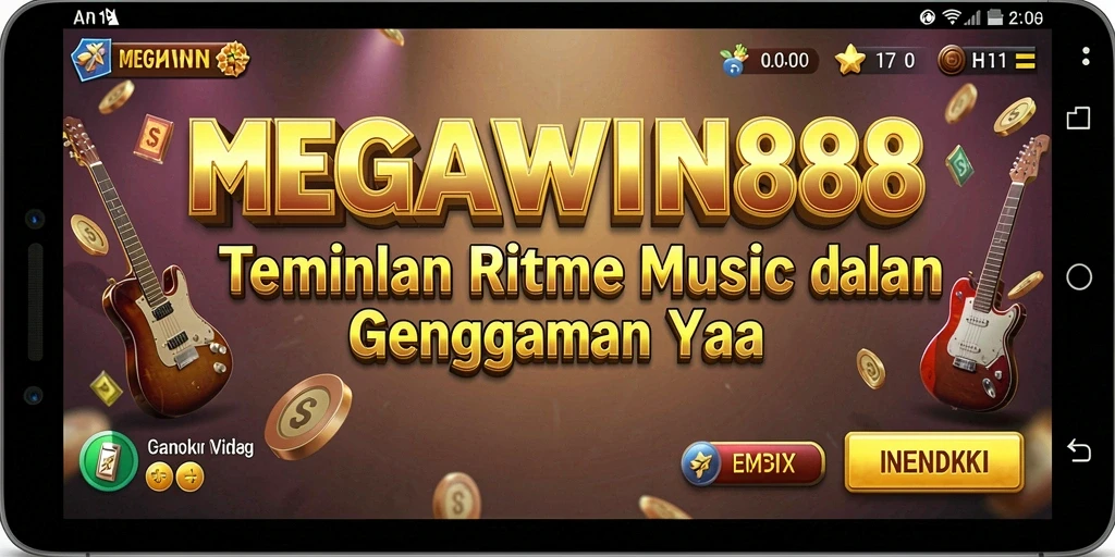 Tampilan gameplay MEGAWIN888 yang menarik dengan berbagai tantangan musik.