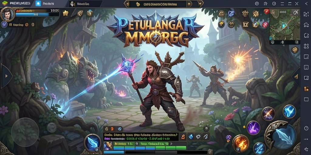 Tampilan menarik dari gameplay MMORPG PREMIUM303 dengan aksi pertempuran yang seru.