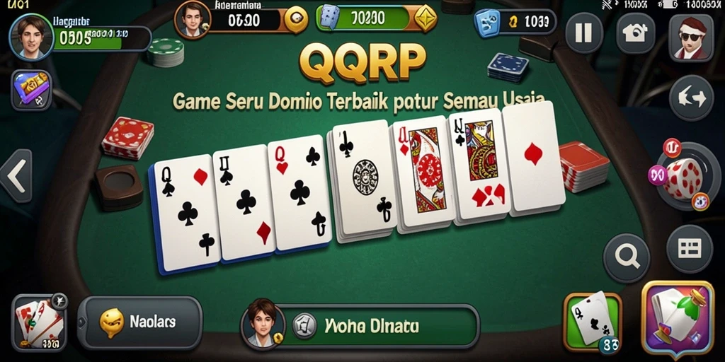 Gameplay seru dan kompetitif di QQRP dalam permainan Domino.