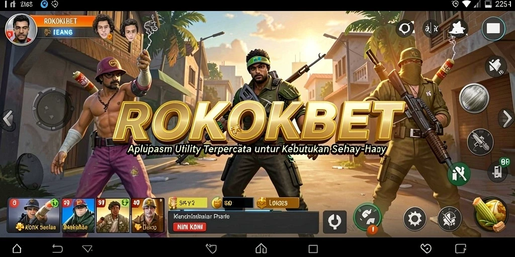 Tampilan antarmuka ROKOKBET yang sederhana dan intuitif.