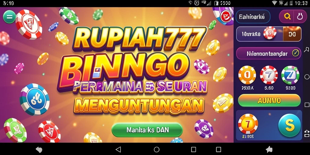 Screenshot RUPIAH777 menampilkan gameplay seru Bingo.
