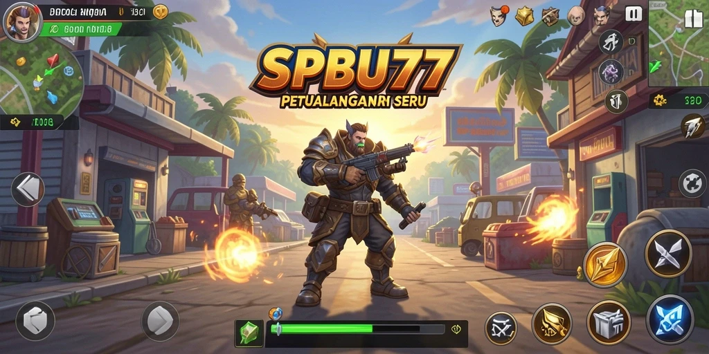 Tampilan gameplay SPBU77 yang menegangkan dan seru.