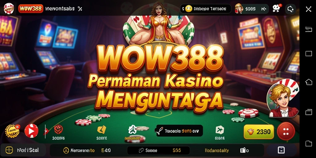 Tampilan gameplay Kasino yang menarik di WOW388.