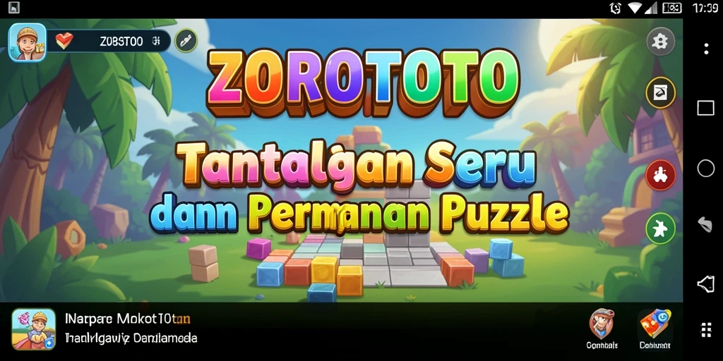 Tampilan gameplay ZOROTOTO yang menantang dan menarik.